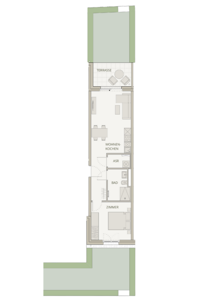 Grundriss WE 2.3.1